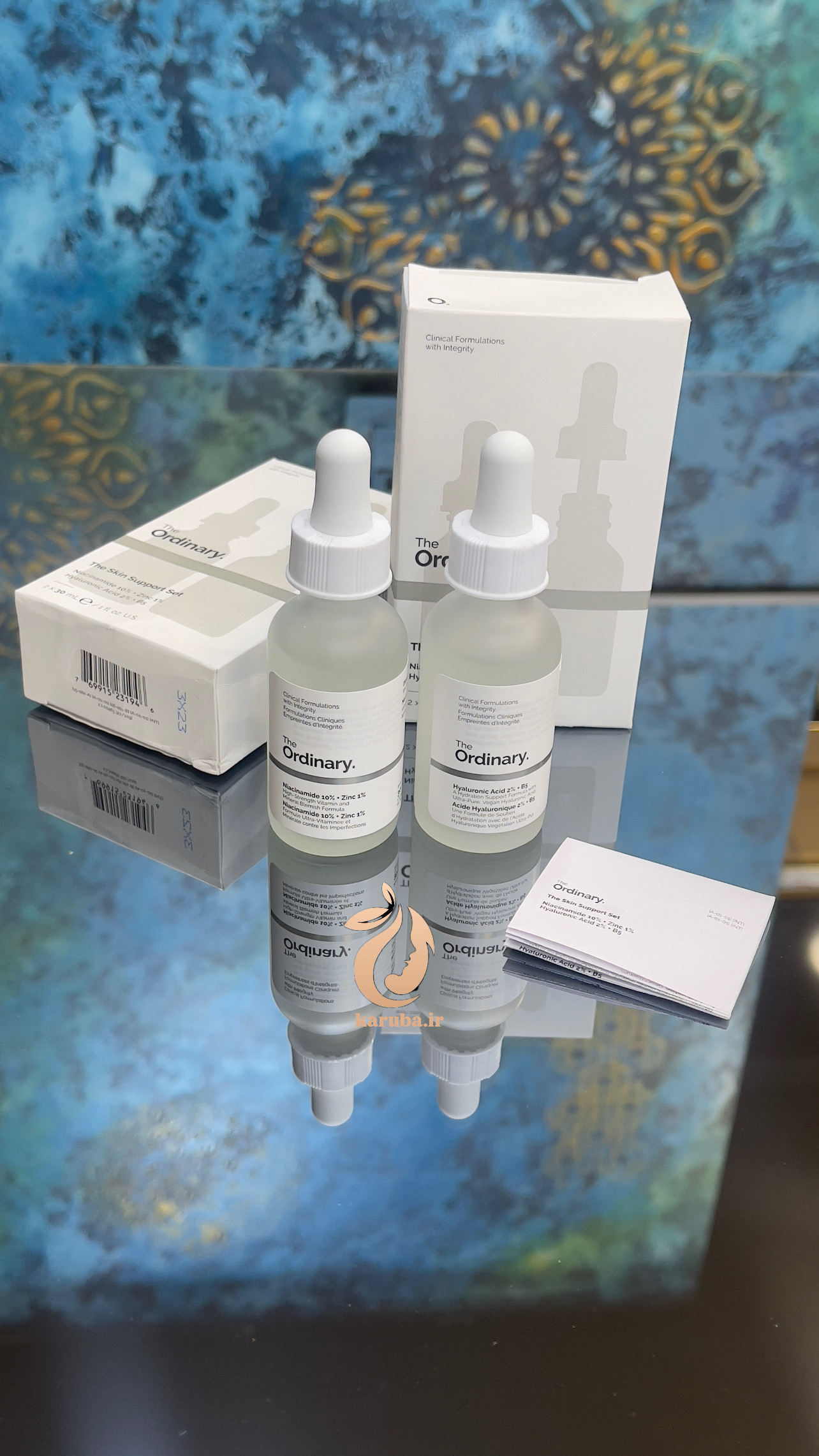 پک دو عددی سرم هیالورونیک‌اسید و نیاسینامید اوردینری Skin Support - آریاناز بیوتی