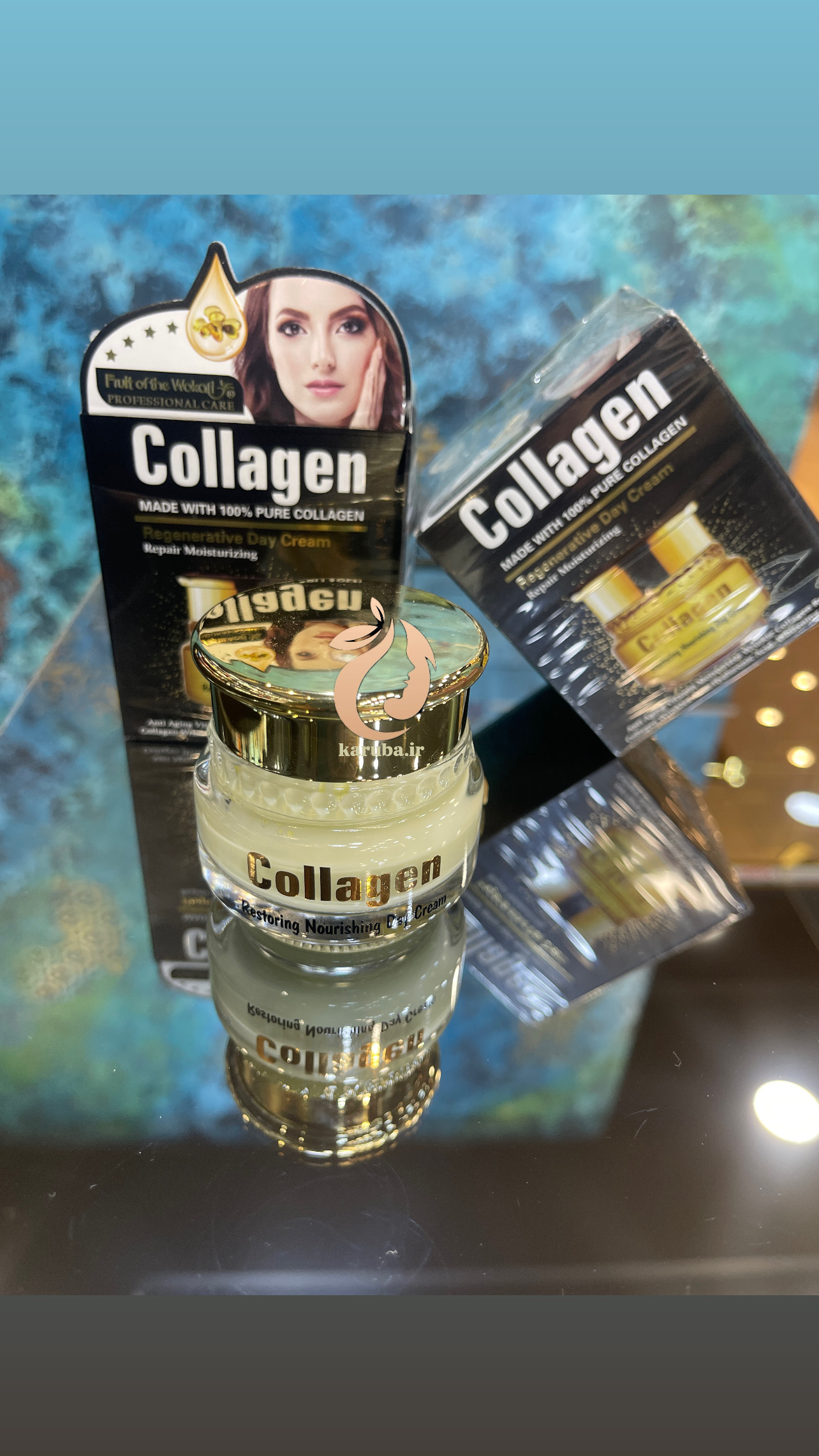کرم کلاژن ساز و لیفتینگ صورت وکالی collagen wokali - آریاناز بیوتی
