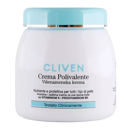 کرم کاسه ای چند منظوره کلیون مدل Multipurpose Cream حجم 300 میل cliven crema polivalente multipurpose cream - آریاناز بیوتی
