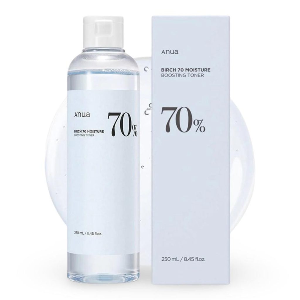 تونر تقویت کننده و مرطوب کننده شیره توس آنوا Anua مدل Birch 70 Moisture Boosting Toner - آریاناز بیوتی