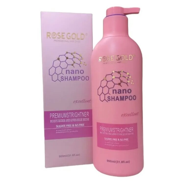 شامپو مو نانو رزگلد بدون سولفات Shampoo Mask NANO Rose Gold - آریاناز بیوتی