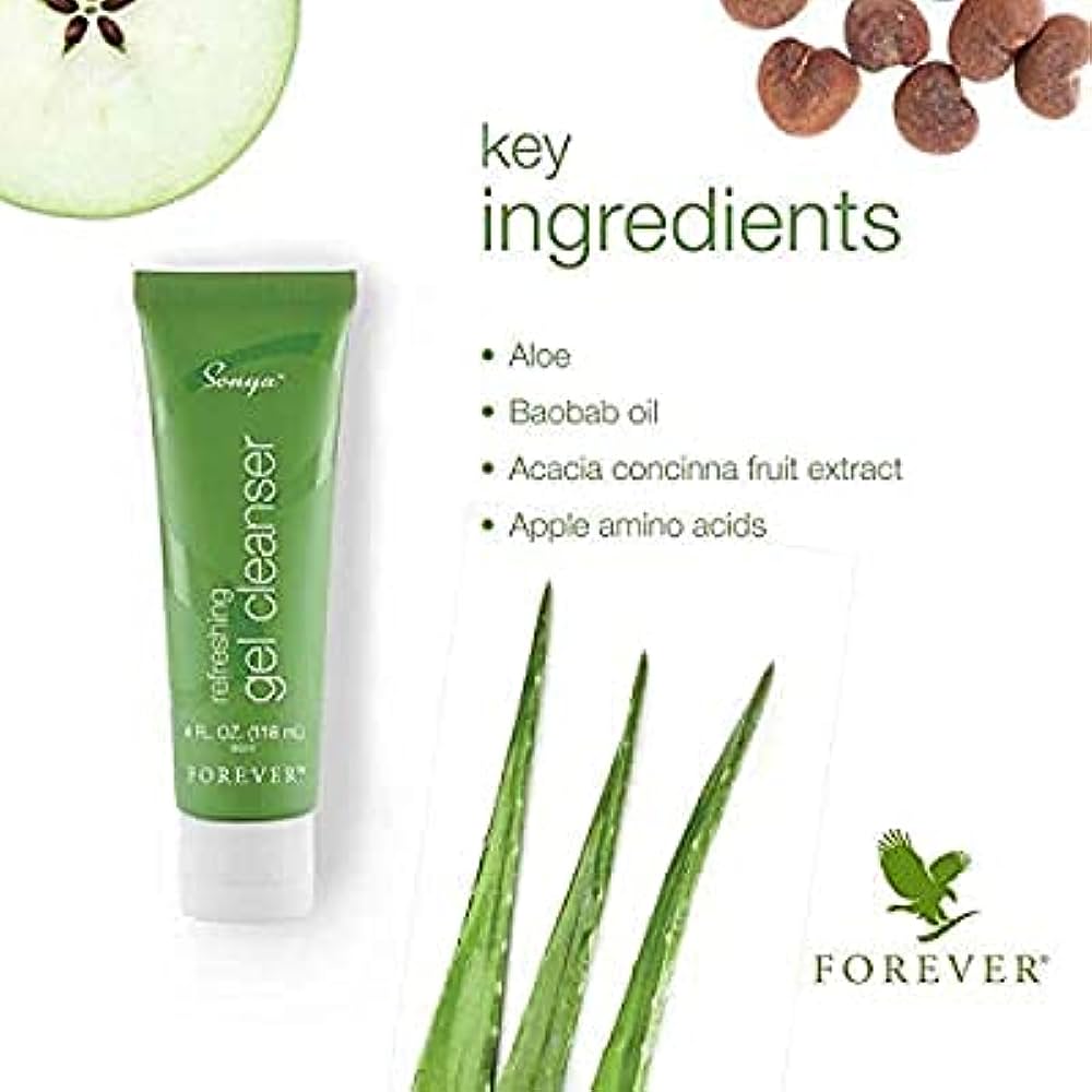 رفرشینگ ژل کلینزر سونیا (ژل پاک کننده و طراوت بخش) فوراور | Sonya refreshing gel cleanser - آریاناز بیوتی