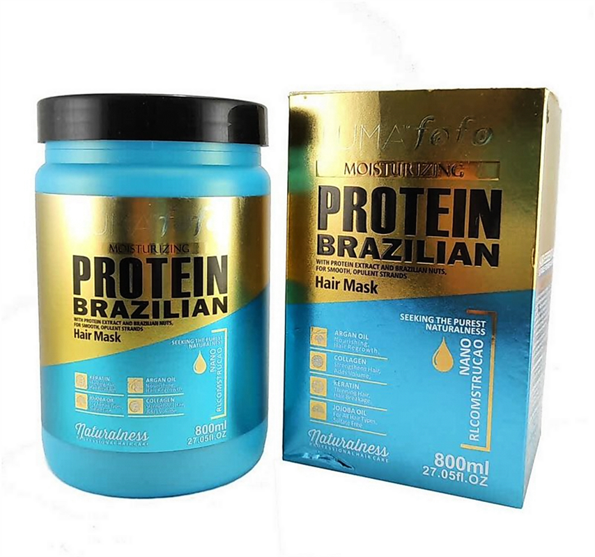 ماسک مو پروتئین برزیلی Luma Fofo Hair Mask Protein Brazilian Luma Fofo 800 ml - آریاناز بیوتی