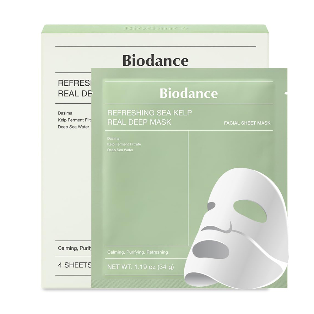 ماسک جلبک دریایی بایودنس Biodance مدل refreshing sea kelp - آریاناز بیوتی