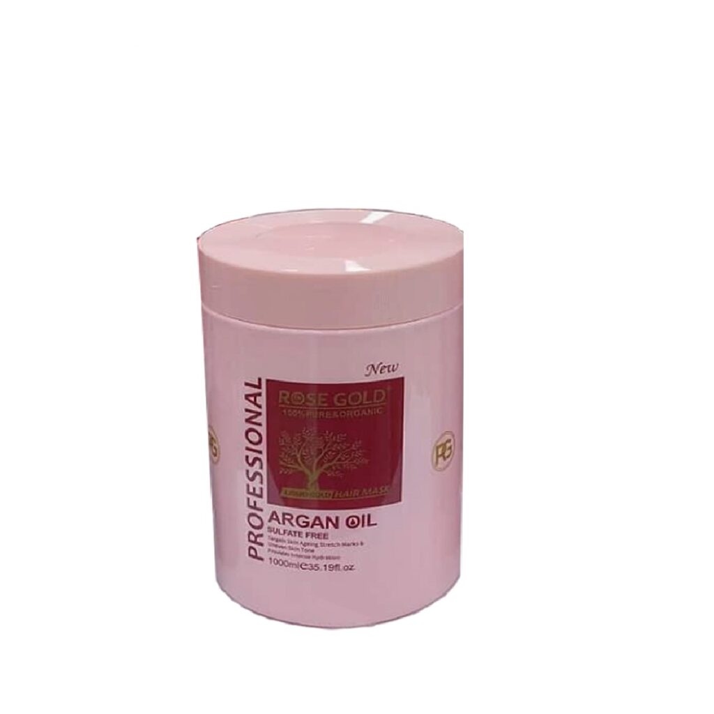 ماسک مو آرگان رزگلد اورجینال | Rose Gold حجم 1000 میلی لیتر Rose Gold Argan Hair Mask 1000 ml - آریاناز بیوتی