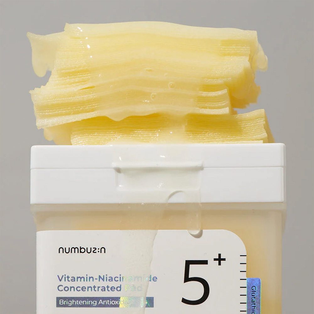 پد تونر نیاسینامید شماره +5 نامبوزین اصلی 70تایی hw numbuzin numbuzin - No.5 Vitamin-Niacinamide Concentrated Pad - آریاناز بیوتی