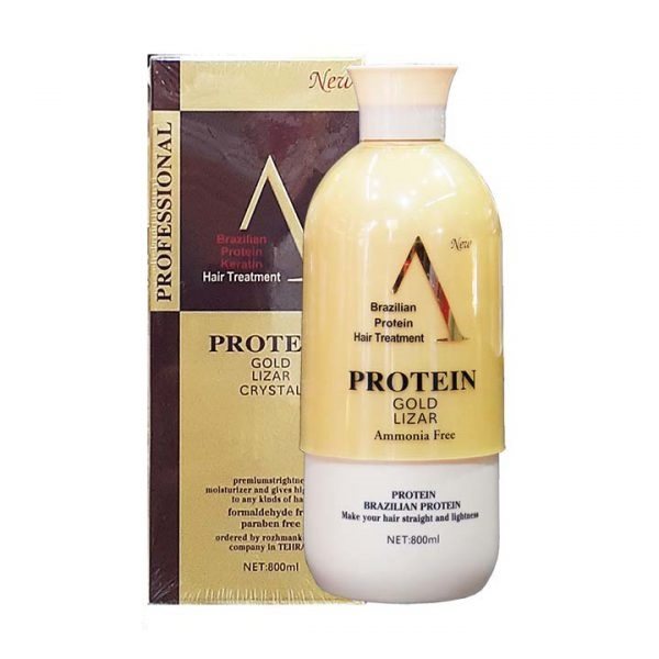 پروتئین مو گلد لیزار | Protein Gold Lizar حجم 800میلی لیتر Gold Lizar Hair Protein 800ml - آریاناز بیوتی
